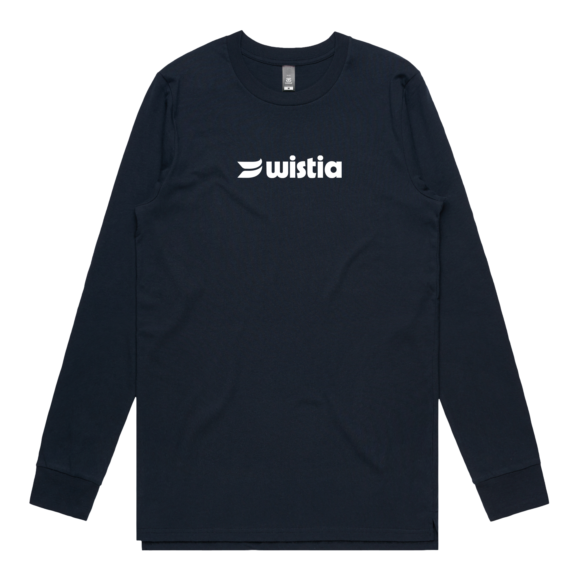 Logo Longsleeve Navy Tee